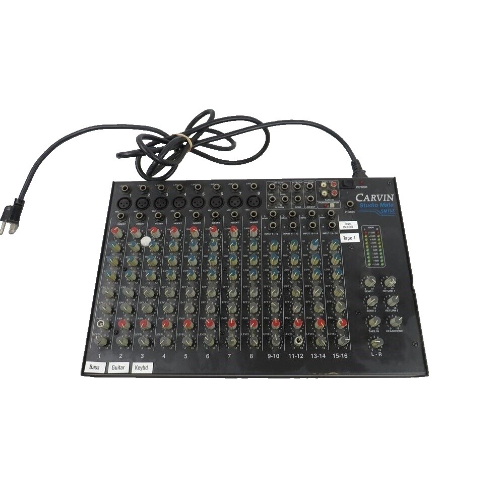 Carvin Studio Mate SM162 16 Channel Studio Mixer (POWER ON TESTED)